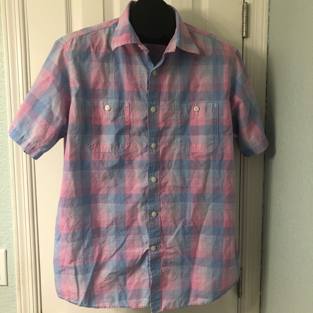 Cremieux Classics 38 pastel checkered shirt